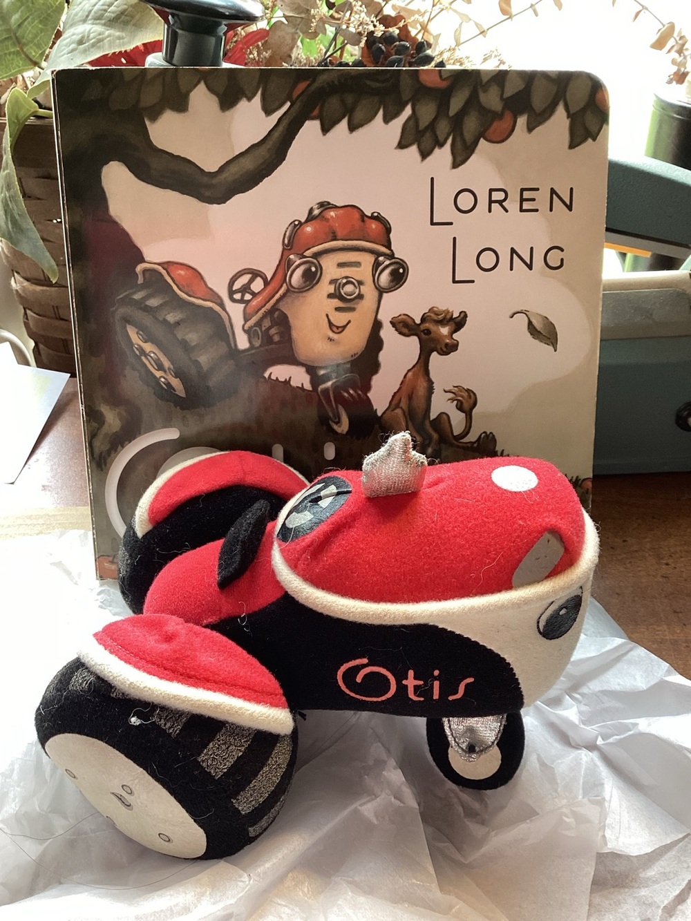 Otis the Tractor Vintage Plush Toy & Board Book 2009 by Loren Long 2010 TV Show